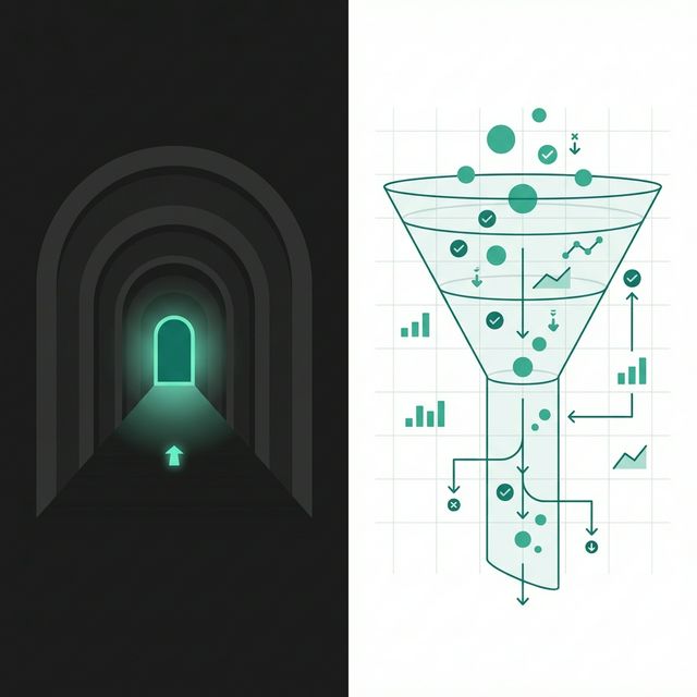 分母と分子の可視化比較図